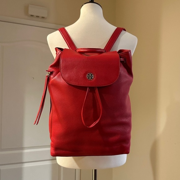 Tory Burch Red Backpack - Picture 1 of 17